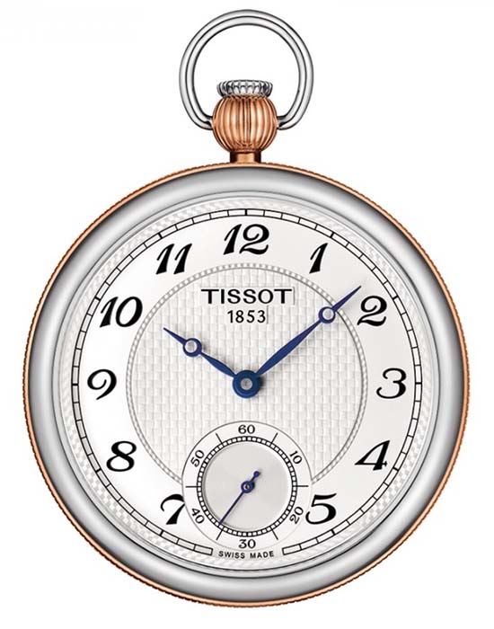 Tissot Tissot Bridgeport Lepine Mecanical T860.405.29.032.01 Bridgeport T8604052903201 механические мужские часы белый циферблат, браслет  — вид спереди
